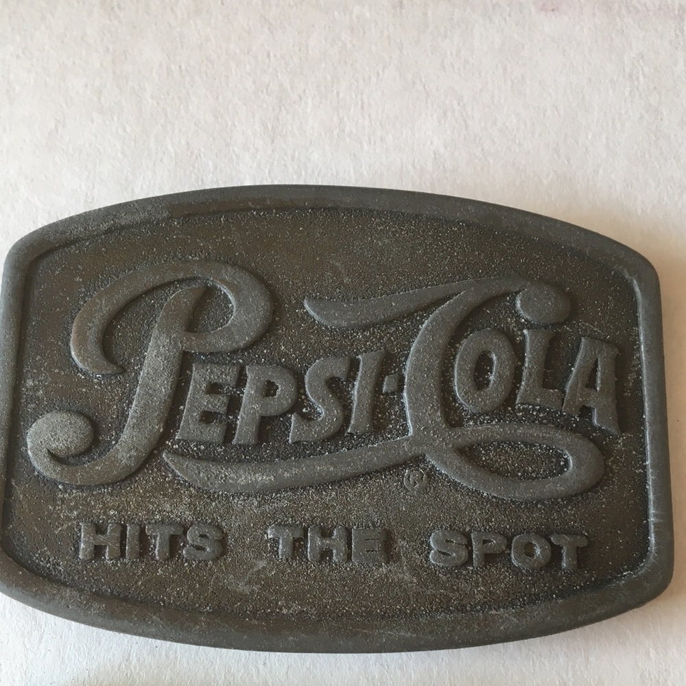PEPSI Cola Belt Buckle Vintage VTG Patina Soda